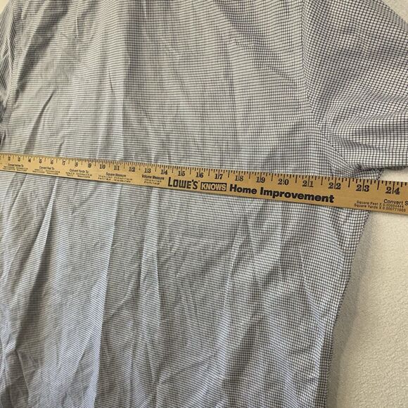 Brooks Brothers Shirt Men 16.5-4/5 Blue Check Cotton Button Up Casual Work Corp - Picture 5 of 9